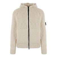 STONE ISLAND Ivory Wool Cardigan 'Plaster' 7915544D4-V0097
