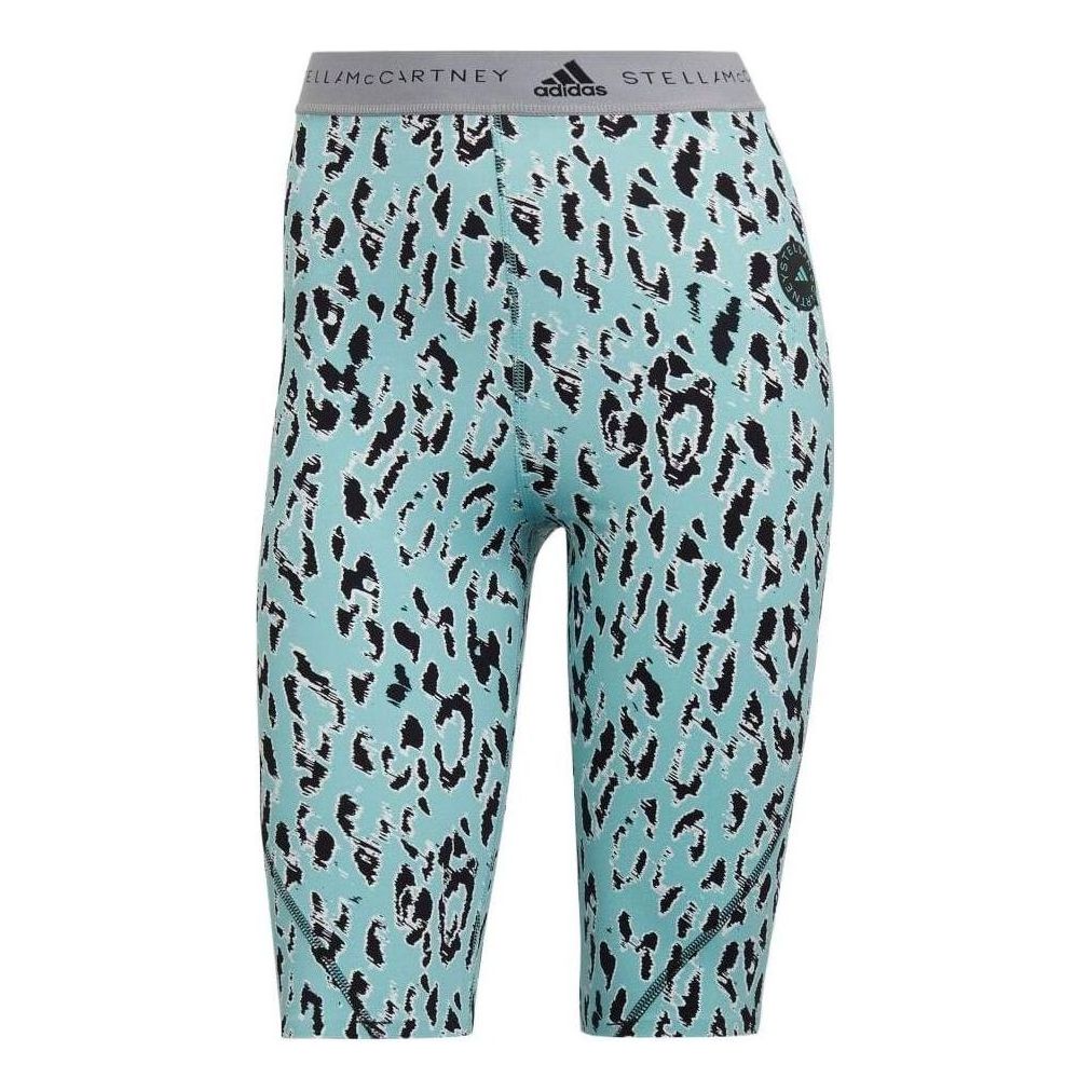 (WMNS) adidas by Stella McCartney TruePurpose Short Cycling Tights Asia Sizing 'Teal Black' HB6077