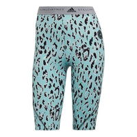 (WMNS) adidas by Stella McCartney TruePurpose Short Cycling Tights Asia Sizing 'Teal Black' HB6077