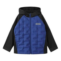 (GS) Skechers Casual Hooded Jacket 'Blue Black Purple' P422K024