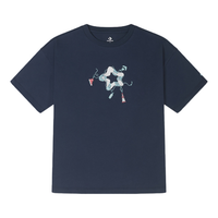(WMNS) Converse Nautical Tee Asia Sizing 'Navy Blue' 10025880-A02