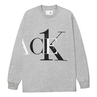 Palace X Calvin Klein Long Sleeve Logo T-Shirt 'Grey' P22CKLS004