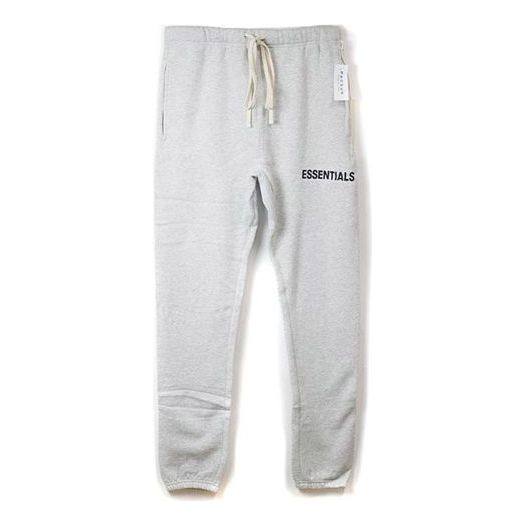 Fear of God Essentials Graphic Sweatpants 'Light Oatmeal' FOG-FW18-01