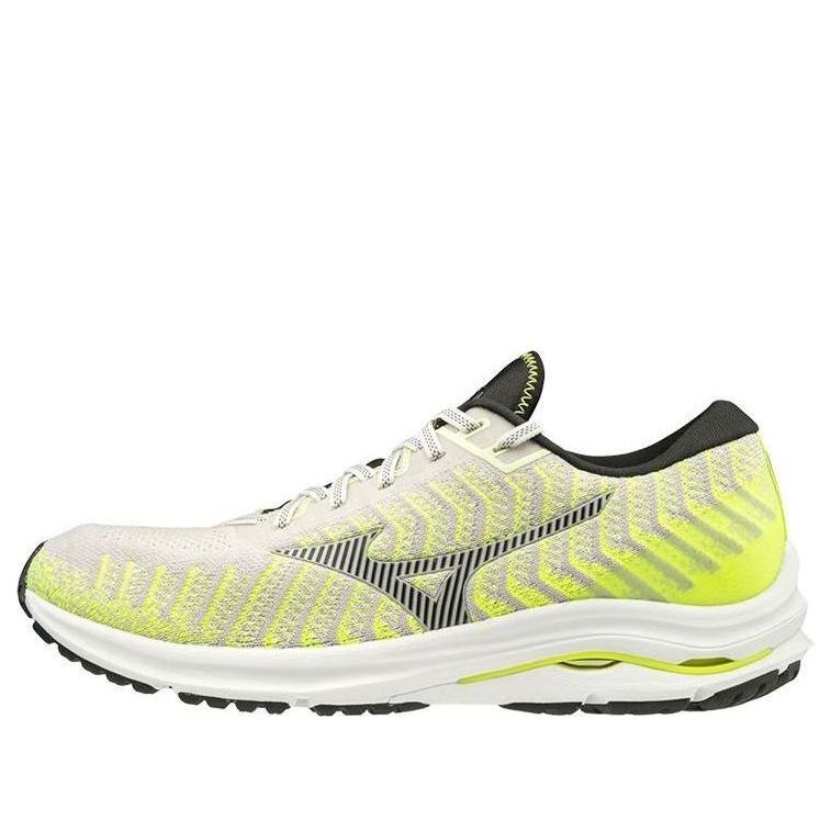 Mizuno Wave Rider 24 Waveknit 'Yellow Grey White' J1GC207516