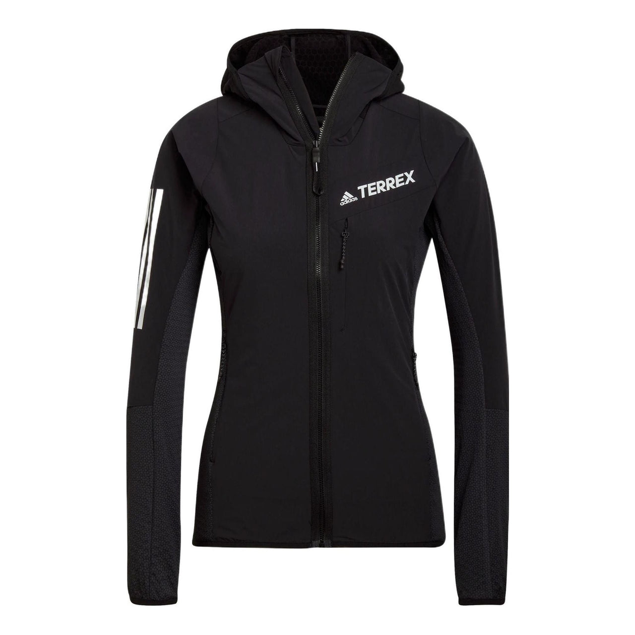 (WMNS) adidas Techrock Flooce Wind Hooded Jacket Asia Sizing 'Black White' HF0727