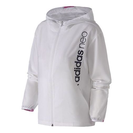 (WMNS) adidas neo Sports Jacket 'White Light Purple' CV6959