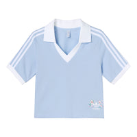 (WMNS) adidas short Sleeve Polo Shirt 'Blue' IP3756