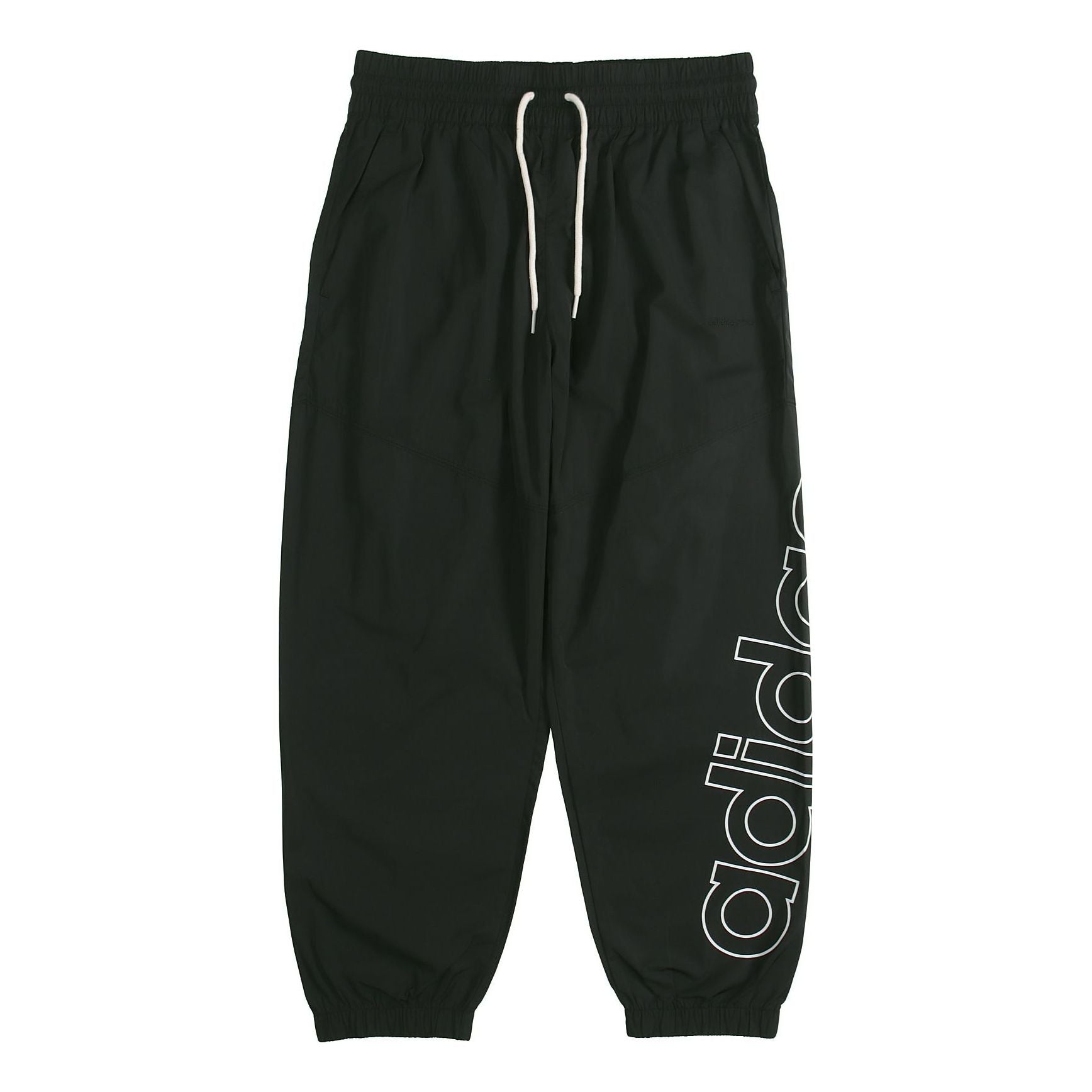 (WMNS) adidas neo Brlv Wvn Tp Logo Printing Sweatpants Black GK1497
