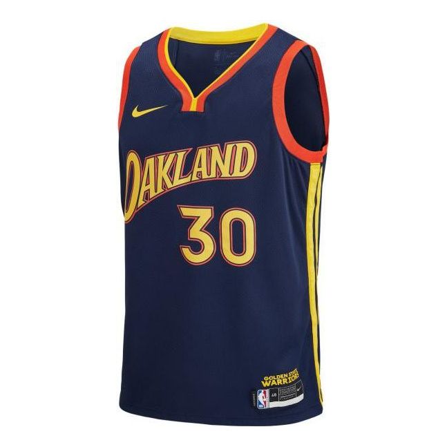 Men's Nike Golden State Warriors Curry City Swingman Basketball Jersey/Vest Navy Blue CN1729-419