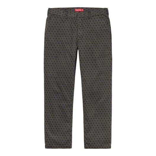 Supreme FW19 Week 1 Work Pant Long Pants Unisex Black SUP-FW19-130