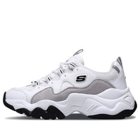 (WMNS) Skechers D'Lites 3.0 Running Shoes White/Grey 12955-WLGY