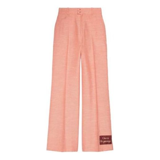 (WMNS) Gucci Orgasmique Flared Trousers 'Pink' 624955-ZADZ3-5260