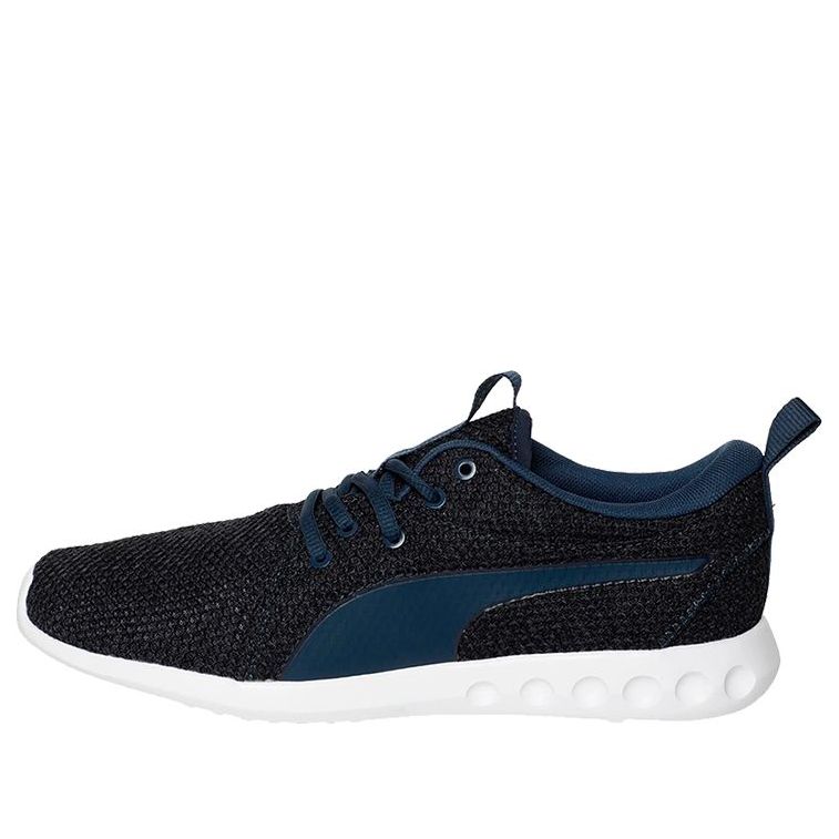 PUMA Carson 2 Nature Knit Sargasso Men's Running Shoes Black/Blue/White 190522-03