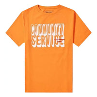 HERON PRESTON Community Service Jersone T-Shirt 'Orange White' HMAA001F176000101901