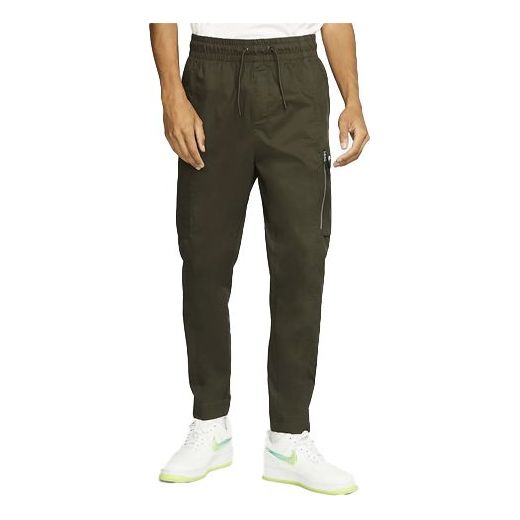 Nike SPORTSWEAR Woven Cone Long Pants Red Green Redgreen BV3128-355