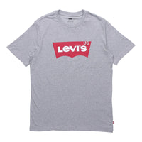 Men's Levis Alphabet Logo Loose Round Neck Short Sleeve Gray T-Shirt 17783-0138