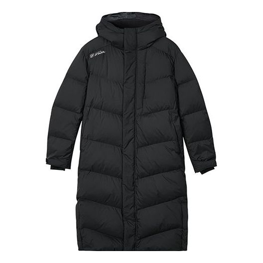 Skechers Casual Long Down Jacket 'Black' L423M140-03B6