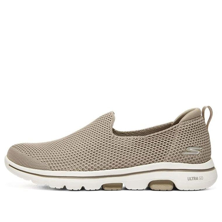 (WMNS) Skechers Go Walk 5 'Graybrown White' 124147-TPE