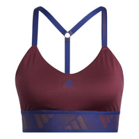 (WMNS) adidas All Me Light Support Training Bra Asia Sizing 'Burgundy Blue' GR8181