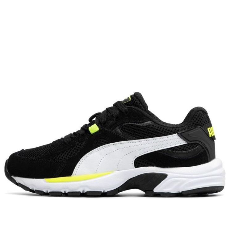 PUMA Unisex Axis Plus Suede Low-Top Running Shoes Black/White 370286-07