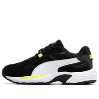 PUMA Unisex Axis Plus Suede Low-Top Running Shoes Black/White 370286-07