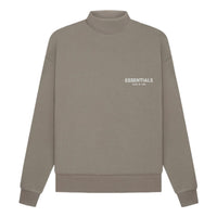 Fear of God Essentials SS22 Mockneck Desert Taupe Logo FOG-SS22-398