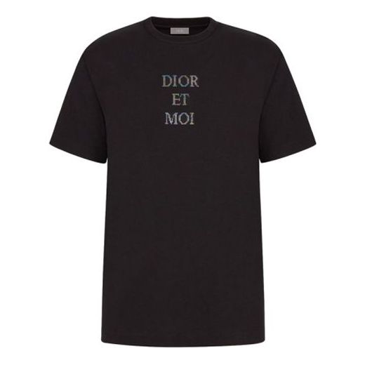 DIOR & Moi Sequin Logo For Men Black 933J604A-0554-986