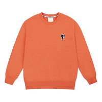 MLB NY/LA Long Sleeves Small Label Embroidered Unisex Orange 31MT04011-10O