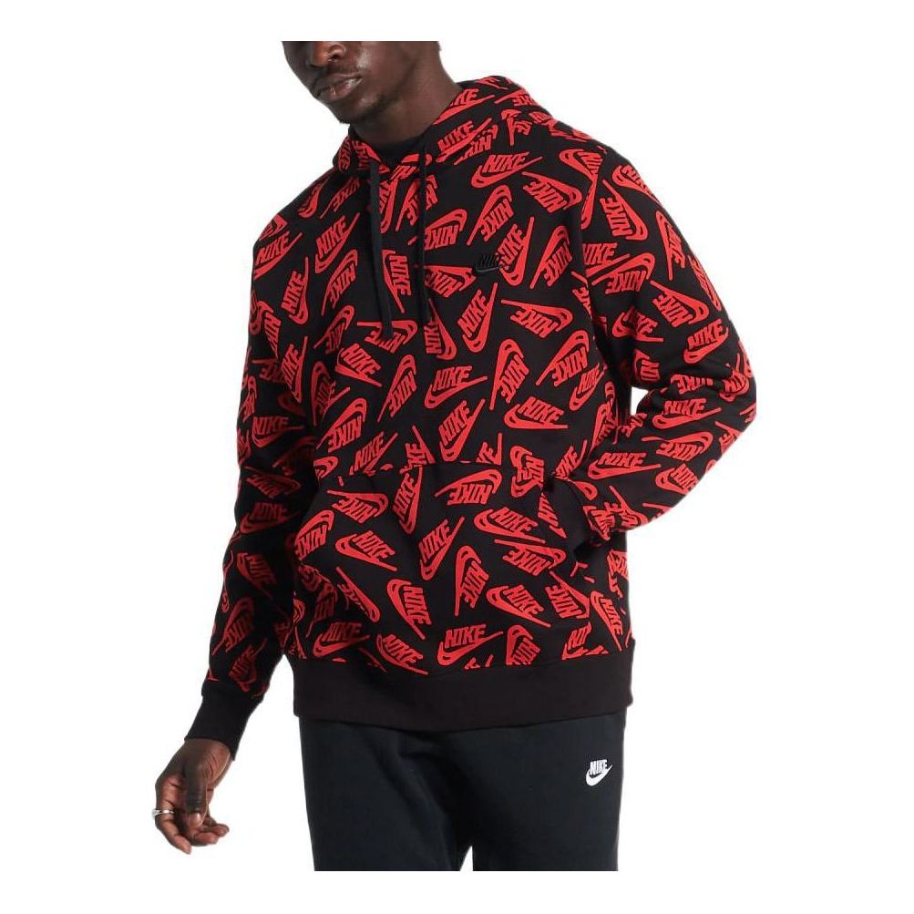 Nike all over print hoodie 'Black' DD4847-657