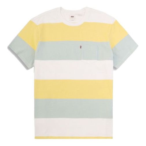 Men's Levis Stripe Short Sleeve Yellow 34310-0004
