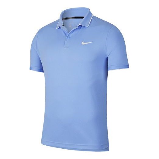 Nike Court Dri-FIT Quick Dry lapel Tennis Short Sleeve polo Blue 939138-478