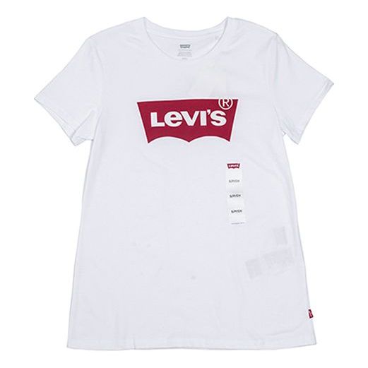 Levis Basic Red logo Short Sleeve White 17369-0468