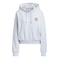 (WMNS) adidas Verbiage Hooded Jacket Asia Sizing 'Grey' JE3605