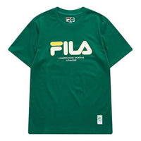FILA FUSION Printing Round Neck Short Sleeve Green T11M122102F-DG