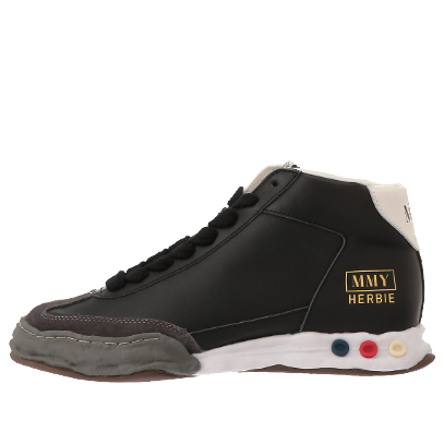 Maison MIHARA YASUHIRO HERBIE OG Sole Leather High-top Sneaker 'Black' A09FW701-BLK