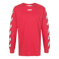 Off-White Classic Alphabet Logo Pattern Round Neck Version Red OMAB001S20185003-2088
