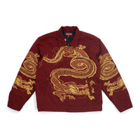 Supreme FW18 Dragon Work Jacket Red Dragon Robe China Embroidered Unisex SUP-FW18-426