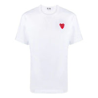 COMME des GARCONS PLAY Basic T-Shirt Red Family Heart 'White' P1T288-2