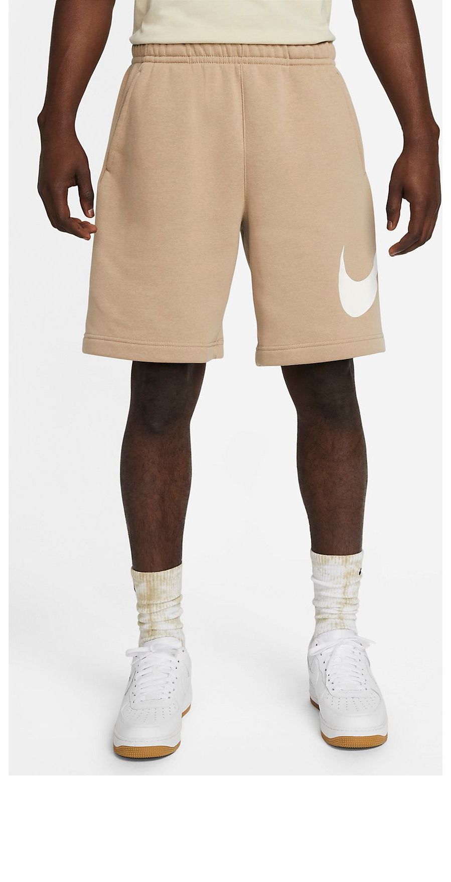 Nike Sportswear Club Graphic Shorts 'Kahki White' BV2721-247