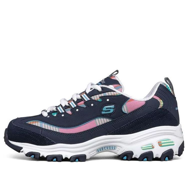 (WMNS) Skechers D'Lites 1.0 Low-Top Running Shoes Blue 149467-NVMT