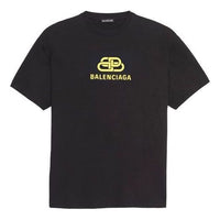 Balenciaga Interlocked BB Regular Fit T-shirt 'Black' 578139TEV481361