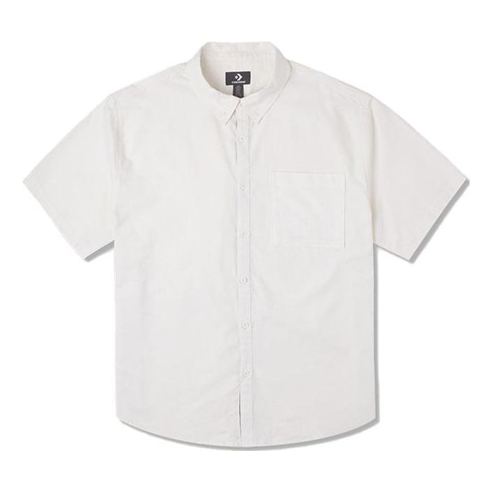 Converse Short Sleeve Basic Woven Shirt Asia Sizing 'White' 10025290-A03