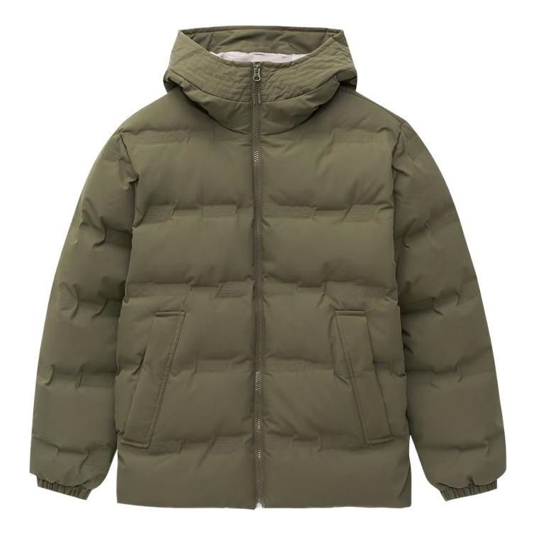 New Balance Warm Puffer Jacket Asia Sizing 'Olive Green' AMJ24375-DMO