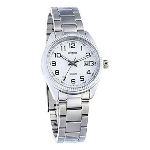 CASIO Female DRESS Japan / South Korea Fashion Silver Analog LTP-1302D-7B3
