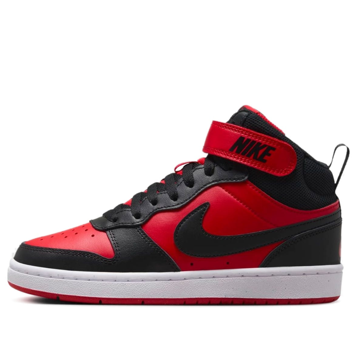 (GS) Nike Court Borough Mid 2 'Black University Red' CD7782-602