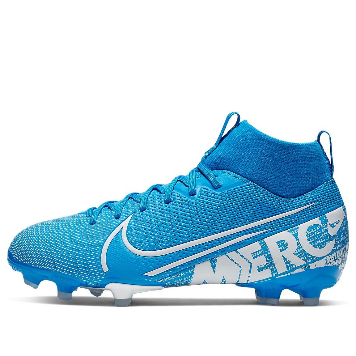 (GS) Nike JR Mercurial Superfly 7 Academy FG/MG 'Blue White' AT8120-414