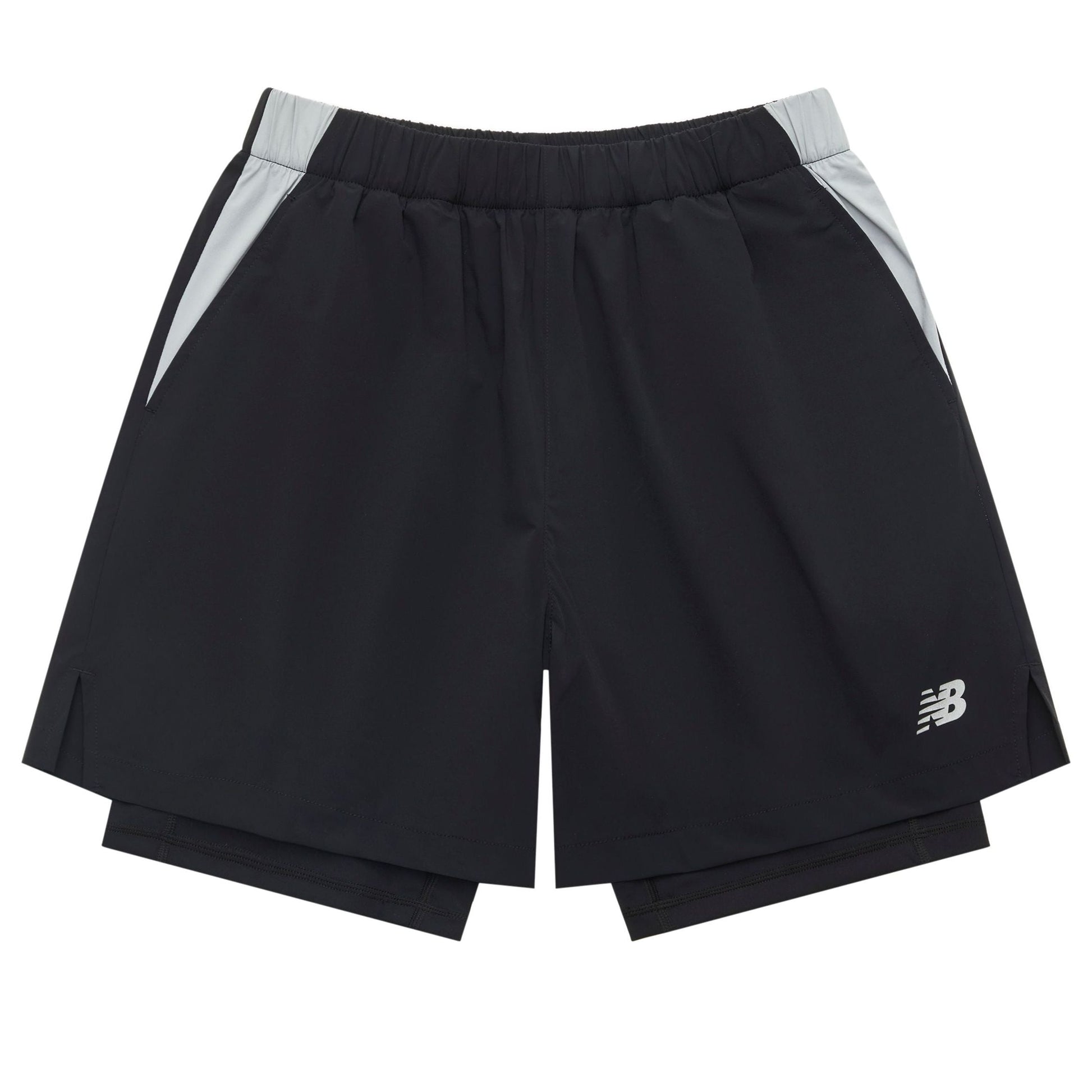 New Balance NB Logo 2 In 1 Short Asia Sizing 'Black' NVE25121-BK