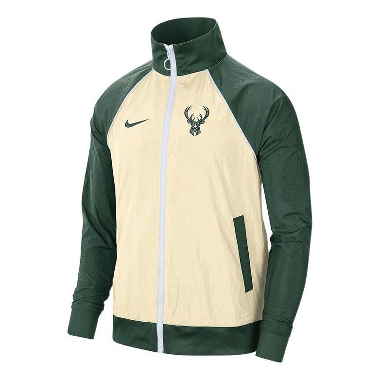 Nike NBA MIL zipped jacket 'Green White' DB1631-280