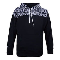 Converse stitching graphic print hooded drawstring sweatshirt men black 10019772-A01