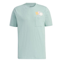 adidas neo M Smly Tee 2 Casual Breathable Sports Smiling Face Short Sleeve Green GP5783